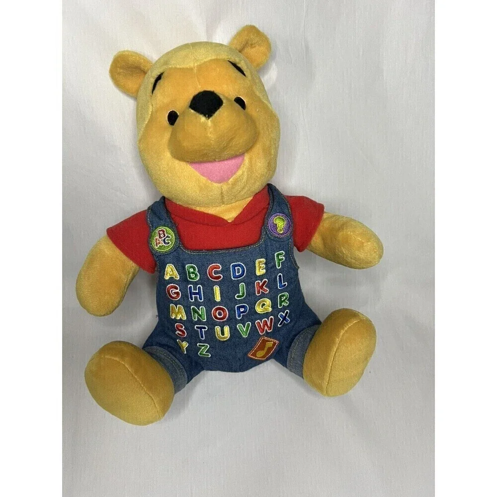 VTG 2001 Fisher Price Winnie The Pooh Alphabet Plush, Sings Song (Not Alphabet) - Picture 1 of 4